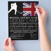 British Flag, Hockey Player, Camp Advertising チラシ (手)