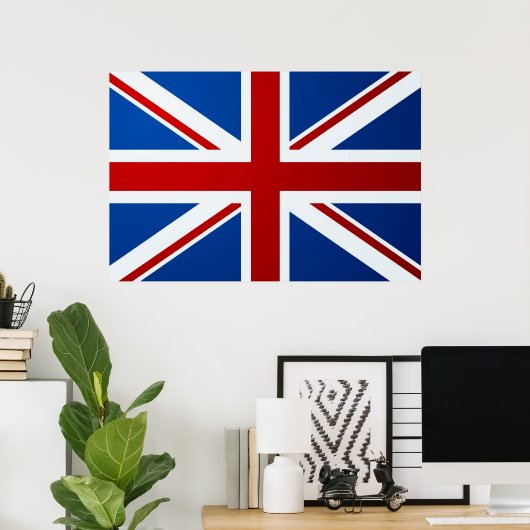 British flag poster ポスター (ホームオフィス)