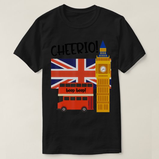 British Flag United Kingdom England Quote Travel B Tシャツ (デザイン正面)