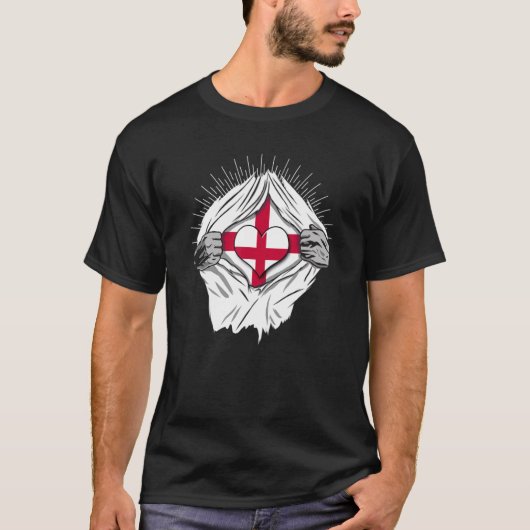 British flags home of England Tシャツ (正面)