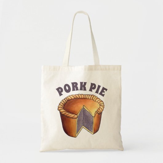 British Food Pork Pie Savoury Pastry UK Cuisine トートバッグ (正面)