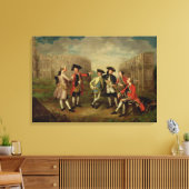 British Gentle in Rome, c.1750 (キャンバス上の油) キャンバスプリント (インサイチュ (リビング))