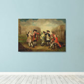 British Gentle in Rome, c.1750 (キャンバス上の油) キャンバスプリント (インサイチュ (ウッドフロア))