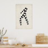 British Glam Rock Original Poster Print Design ポスター (キッチン)