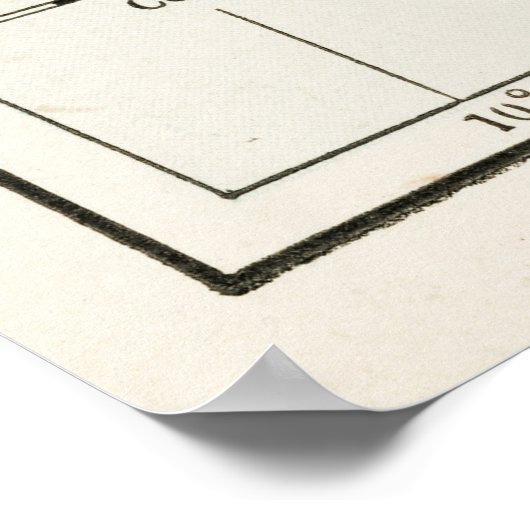 British Isles Map ポスター (角)