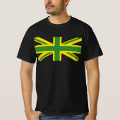 British - Jamaican Union Jack Flag  Tシャツ (正面)