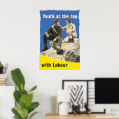 British Labour Party Election Poster Youth at the ポスター (ホームオフィス)