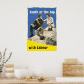 British Labour Party Election Poster Youth at the ポスター (キッチン)