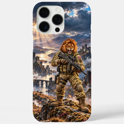 British Lion Tactical Warrior iPhone 16 Pro Max バ Case-Mate iPhoneケース (裏面)