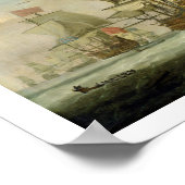 British Men-of-War and a Sloop, c.1720-30 (oil on ポスター (角)