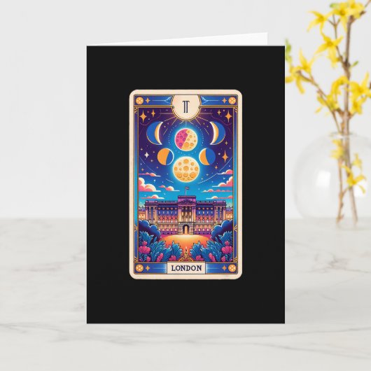 British Monuments Sightseeing And London  カード (黄色い花)