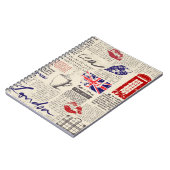 British newspaper pattern ノートブック (左側)