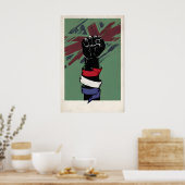 British Punk Rock Inspired Original Design Print ポスター (キッチン)