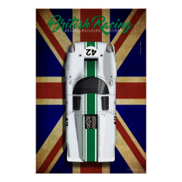 British Racing Lola T70 MKIII No.42 ポスター