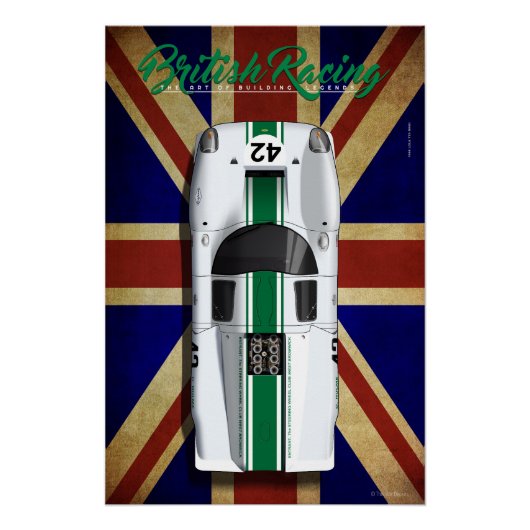 British Racing Lola T70 MKIII No.42 ポスター (正面)