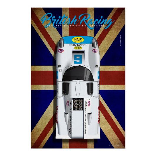 British Racing Lola T70 MKIIIB No.6 ポスター (正面)