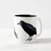 British Rook Corvid-lover's Wildlife Photo ツートーンマグカップ (正面右)