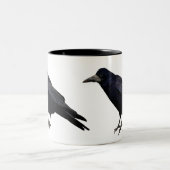 British Rook Corvid-lover's Wildlife Photo ツートーンマグカップ (中央)