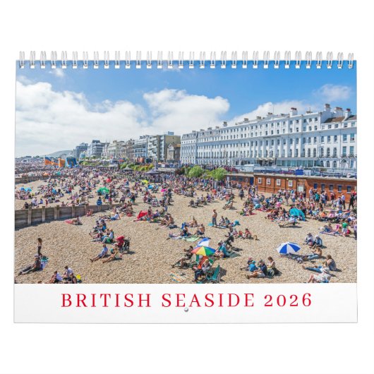 British seaside 2026 calendar カレンダー (カバー)
