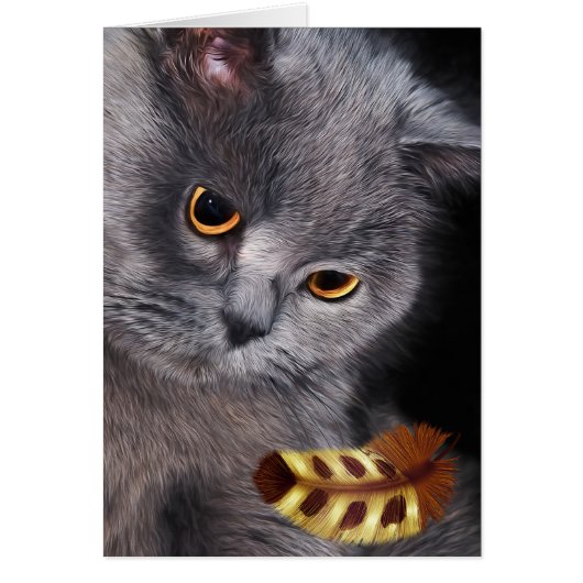 British Short-Hair Cat Lover Painting Blank (正面)