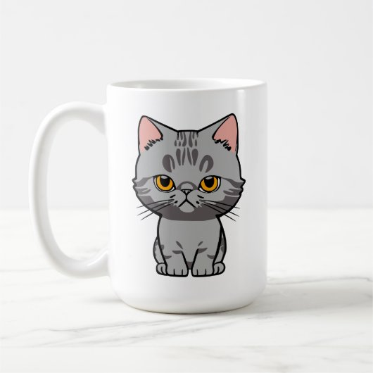British Shorthair コーヒーマグカップ (左)