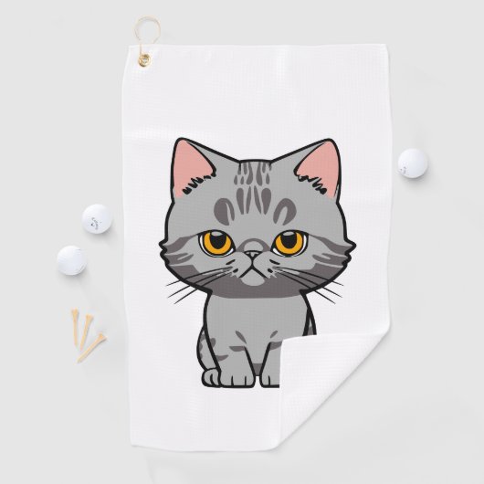 British Shorthair ゴルフタオル (インサイチュ)