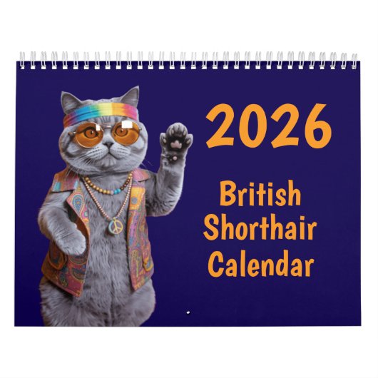 British Shorthair Calendar カレンダー (カバー)