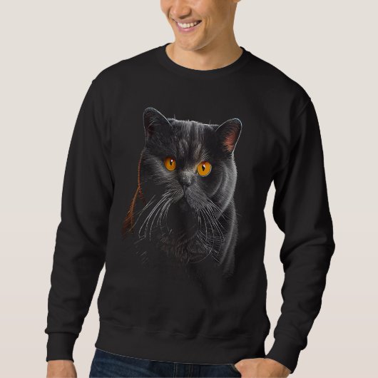 British Shorthair Cat 25 スウェットシャツ (正面)