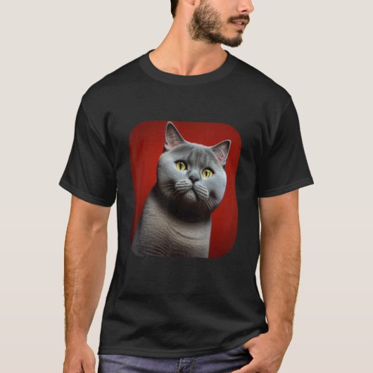 British Shorthair Cat 4 Tシャツ (正面)