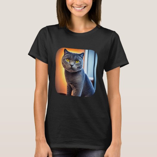 British Shorthair Cat 6 Tシャツ (正面)
