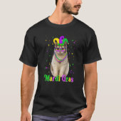 British Shorthair Cat Animals Mardi Gras Carnivals Tシャツ (正面)