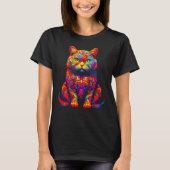 British Shorthair Cat Design Tシャツ (正面)