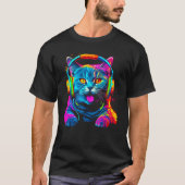 British Shorthair Cat DJ Festival Tシャツ (正面)