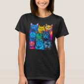 British Shorthair Cat Pop Design Tシャツ (正面)