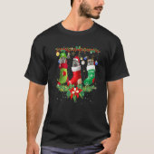 British Shorthair Cats In Christmas Sock Cat Tシャツ (正面)
