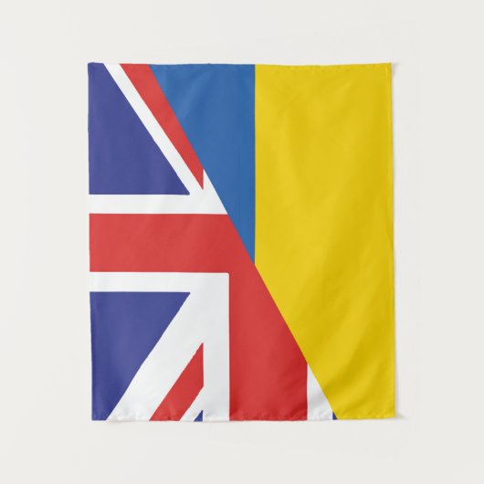 British support towards Ukraine Sherpa Blanket タペストリー (正面)