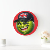 British Union Jack cap wall clock ラージ壁時計 (ホーム)