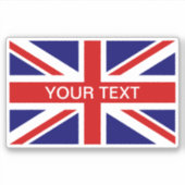 British Union Jack Flag custom vinyl sticker シール (正面)