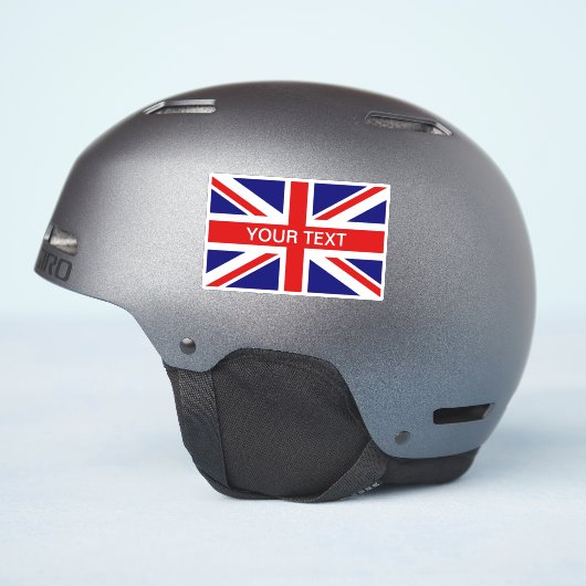 British Union Jack Flag custom vinyl sticker シール (ヘルメット側面)