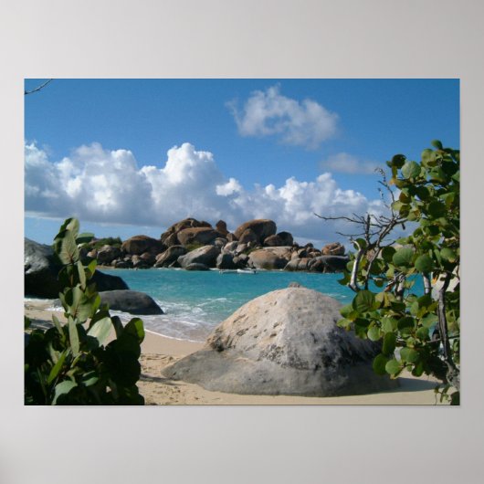 British Virgin Islands, Gorda, The Baths Beach ポスター (正面)