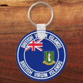 British Virgin Islands Round Emblem キーホルダー (正面)