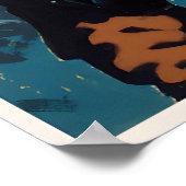 British WWII Propaganda Poster Soldier with Bren ポスター (角)