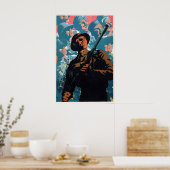 British WWII Propaganda Poster Soldier with Bren ポスター (キッチン)