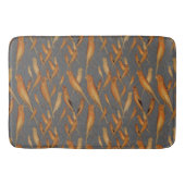 British Yorkshire Canary Gray Brocade背景 バスマット (正面)