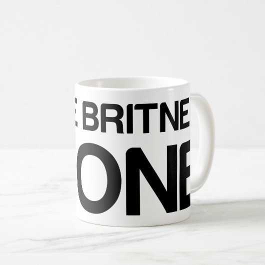 Britneyを放っておいて下さい コーヒーマグカップ (正面右)