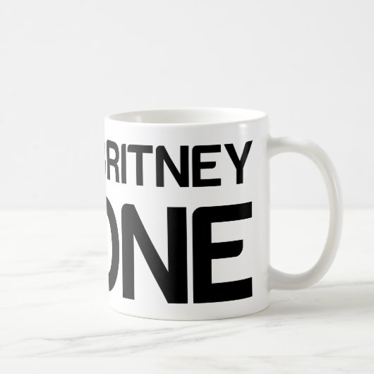 Britneyを放っておいて下さい コーヒーマグカップ (右)