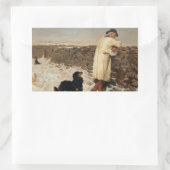 Briton Riviere - War Time 長方形シール (バッグ)