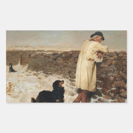 Briton Riviere - War Time 長方形シール (正面)