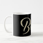 Britta white gold Handwriting Tasse Kaffeetasse コーヒーマグカップ (左)