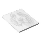 BRITTANYスパニエル犬メモ帳 ノートパッド (アングル)